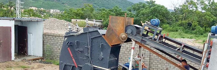 Marble crushing processing site in Jinan, Shandong